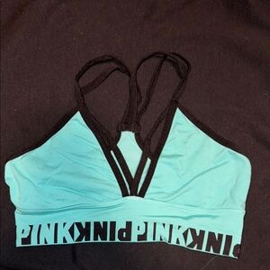 PINK Victoria's Secret Women's Blue Sports Bra